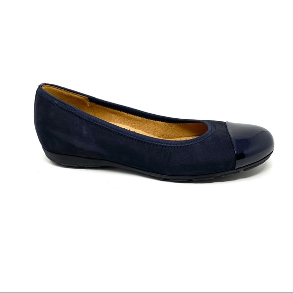 Gabor Shoes - Gabor cap toe ballet flats Ocean 161.16